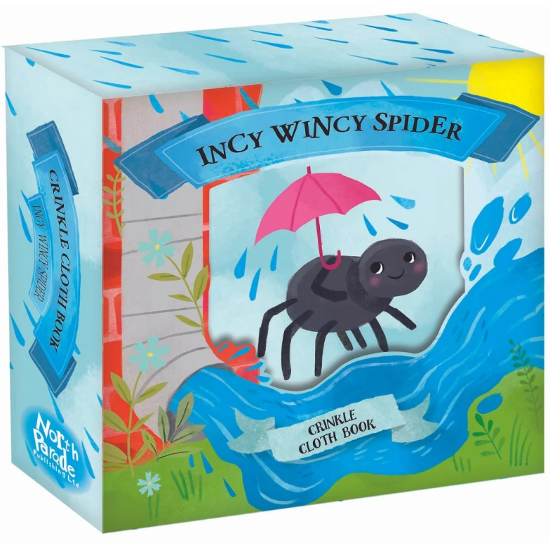 crinkly cloth book - incy wincy spider