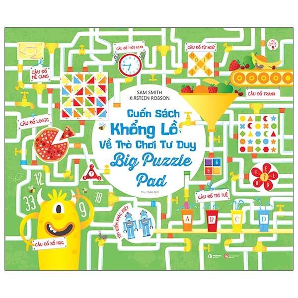 cuốn sách khổng lồ về trò chơi tư duy - big puzzle pad (tái bản 2023)