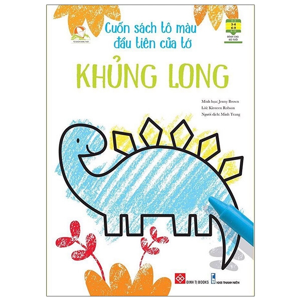 cuốn sách tô màu đầu tiên của tớ - khủng long