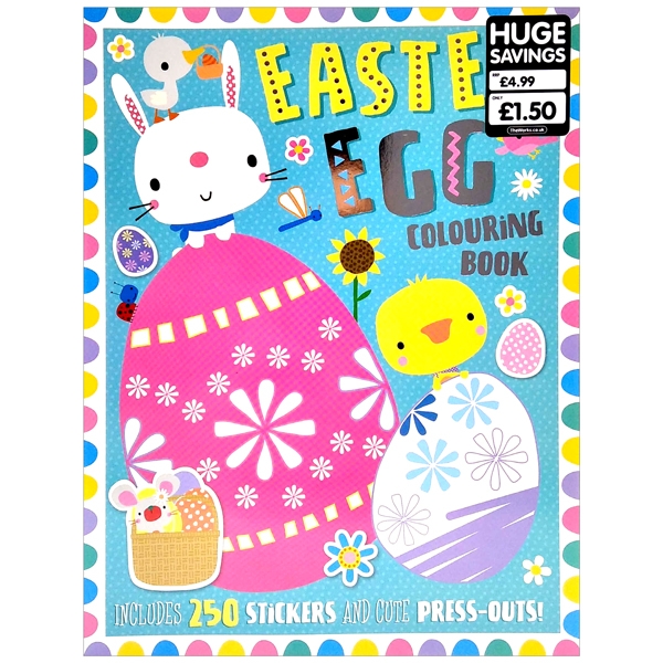 easter egg colouring book