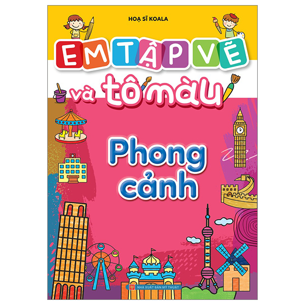 em tập vẽ và tô màu - phong cảnh