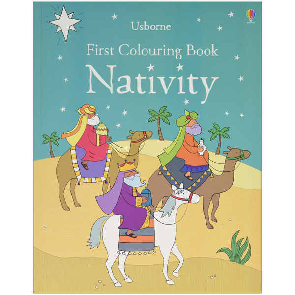 first colouring book nativity