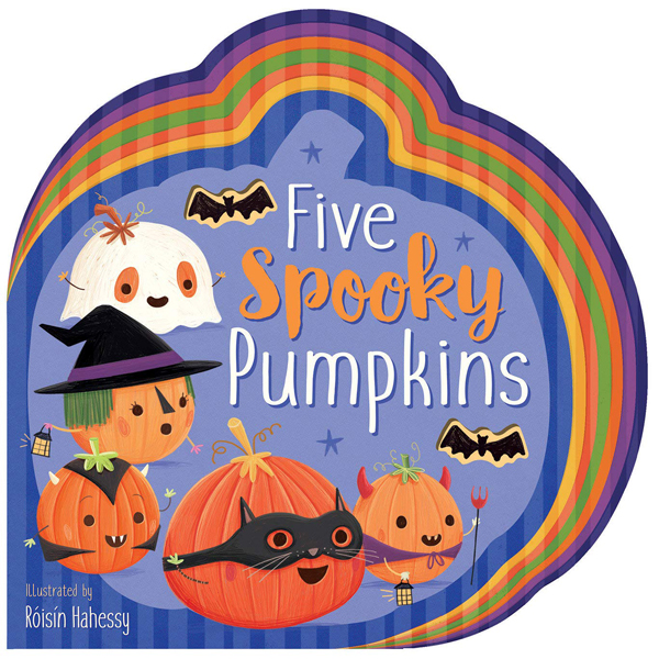 five spooky pumpkins