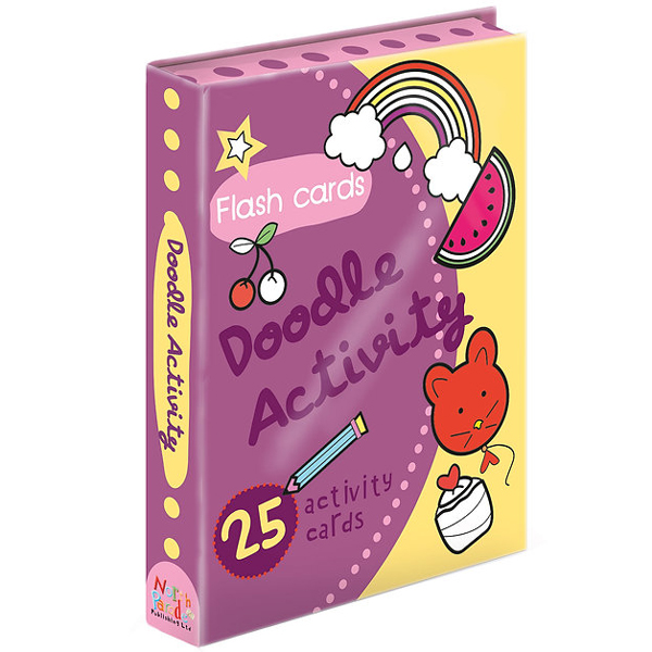 flash card - doodle activity purple (25 activity cards)