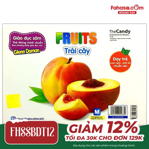 flashcard dạy trẻ theo phương pháp glenn doman - trái cây - fruits