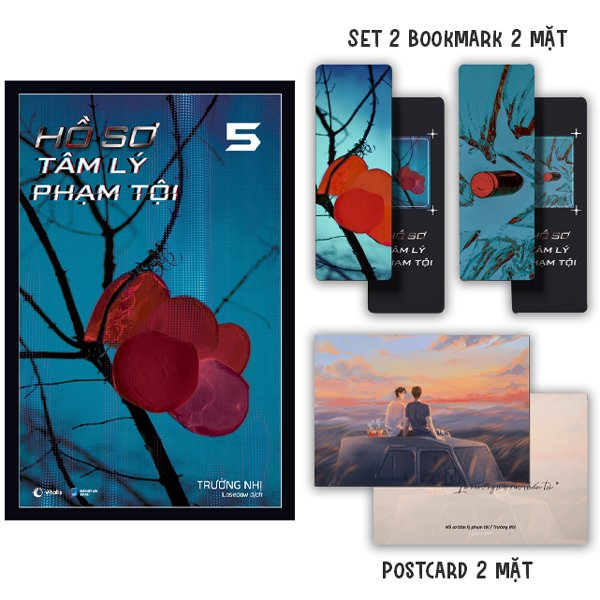 hồ sơ tâm lý phạm tội - tập 5 - bản đặc biệt - tặng kèm 2 bookmark + 1 postcard 2 mặt thiết kế độc quyền