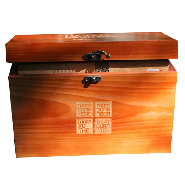 Hộp Gỗ Sách Tứ Thư Lãnh Đạo (Hộp 4 Cuốn) (Tái Bản 2025)