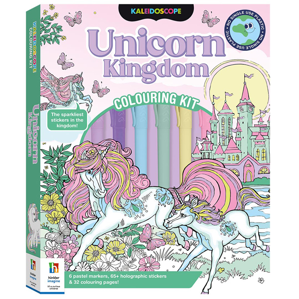 kaleidoscope colouring kit unicorn kingdom