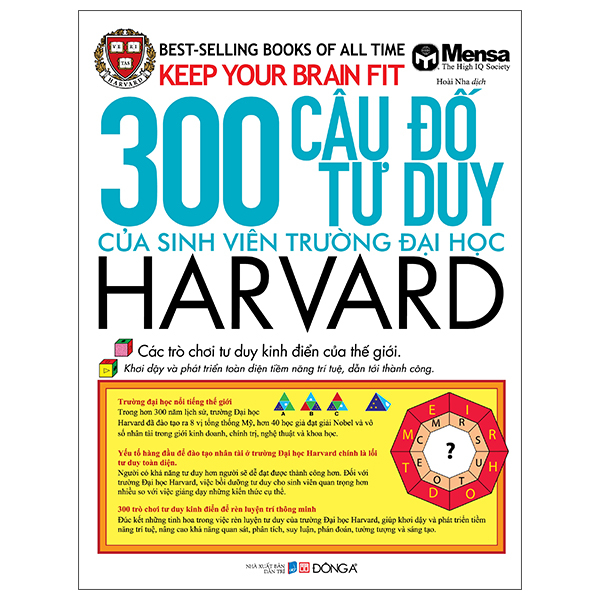 Keep Your Brain Fit - 300 Cau Do Tu Duy Cua Sinh Vien Truong Dai Hoc Harvard (Tai Ban 2025)