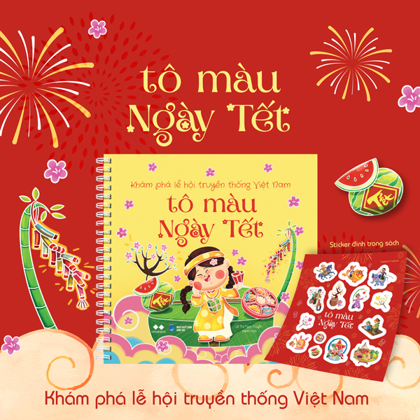 Kham Pha Le Hoi Truyen Thong Viet Nam - To Mau Ngay Tet - Tang Kem Sticker