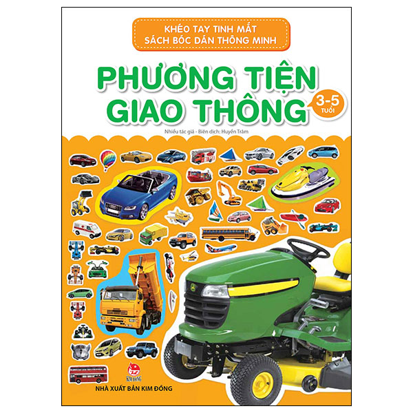 khéo tay tinh mắt - sách bóc dán thông minh - phương tiện giao thông (tái bản 2024)