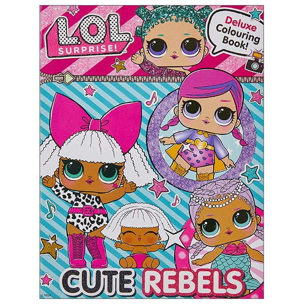 l.o.l surprise! cute rebels deluxe colouring book