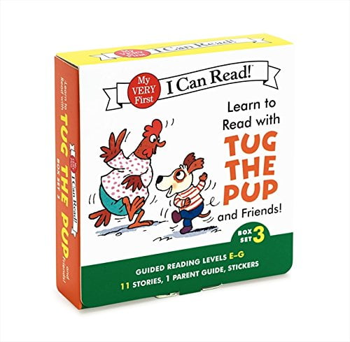 learn to read with tug the pup and friends! box set 3: levels included: e-g (my very first i can read)