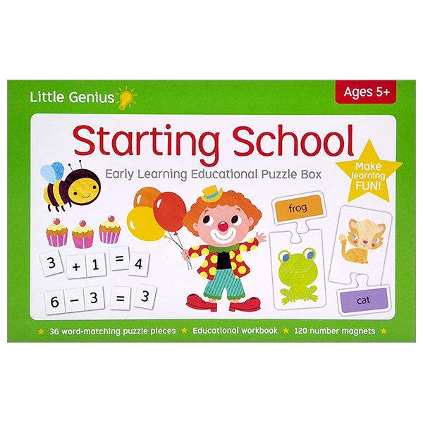 little genius: starting school early learning educational puzzle box