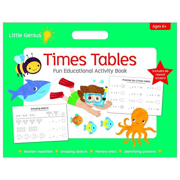 little genius: times table fun educational activity book