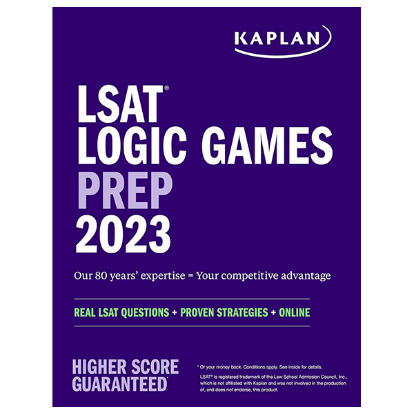 lsat logic games prep 2023: real lsat questions + proven strategies + online (kaplan test prep)