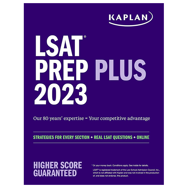 lsat prep plus 2023: strategies for every section + real lsat questions + online (kaplan test prep)