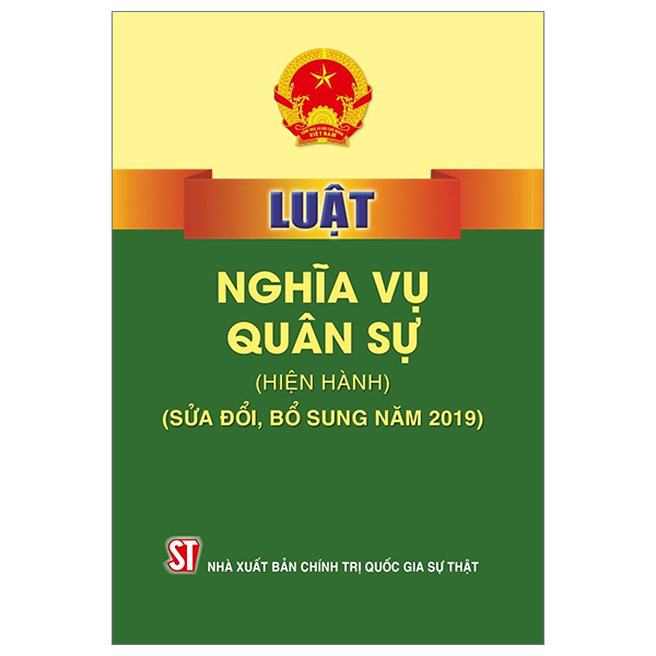 luật nghĩa vụ quân sự (hiện hành) (sửa đổi, bổ sung năm 2019)