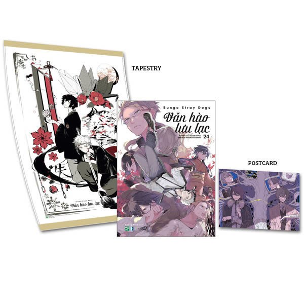 [manga] văn hào lưu lạc - tập 24 - bản sưu tầm - tặng kèm postcard nhân vật + tapestry