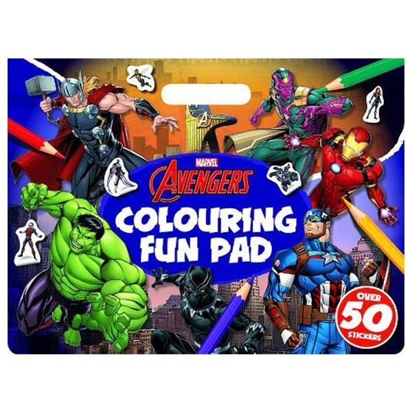 marvel avengers: colouring fun pad (giant colour me pad marvel)