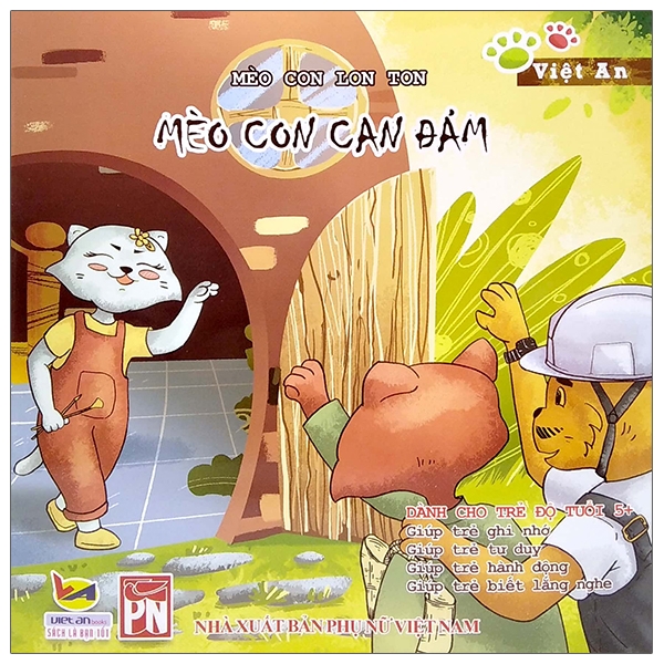 mèo con lon ton - mèo con can đảm