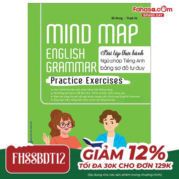 mind map english grammar practice exercises - bài tập thực hành ngữ pháp tiếng anh bằng sơ đồ tư duy