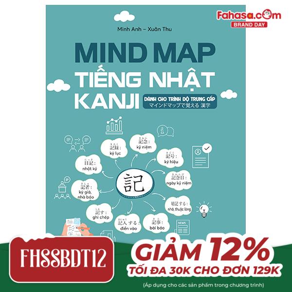 mindmap tiếng nhật kanji - dành cho trình độ trung cấp