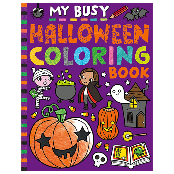 my busy halloween coloring book