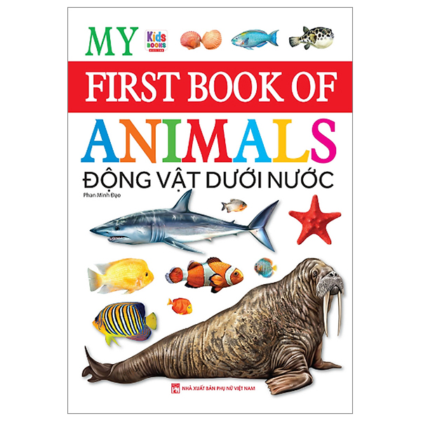 my first book of animals - động vật dưới nước