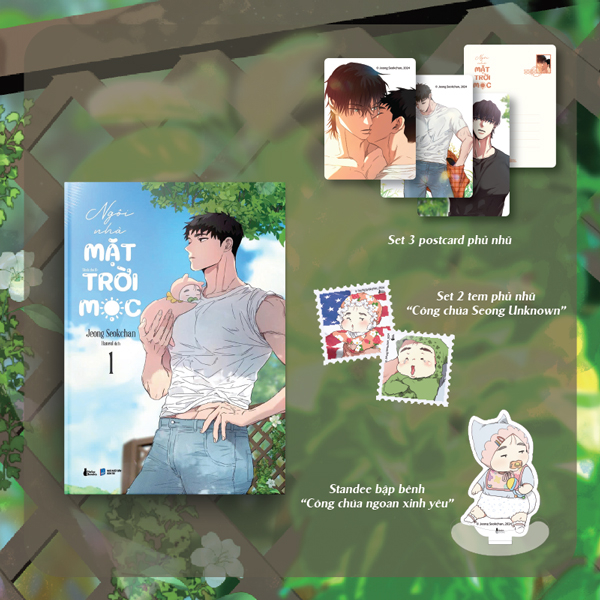 Ngôi Nhà Mặt Trời Mọc - Tập 1 - Bản Đặc Biệt - Tặng Kèm Standee Bập Bênh “Công Chúa Ngoan Xinh Yêu” + Set 3 Postcard Phủ Nhũ + Set 2 Tem Phủ Nhũ “Công Chúa Seong Unknown”