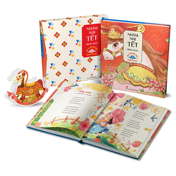 Nhâm Nhi Tết Bính Ngọ - Ấn Phẩm Đặc Biệt - Bìa Cứng - Tặng Kèm Mô Hình Lắp Ráp Hình Ngựa Gỗ