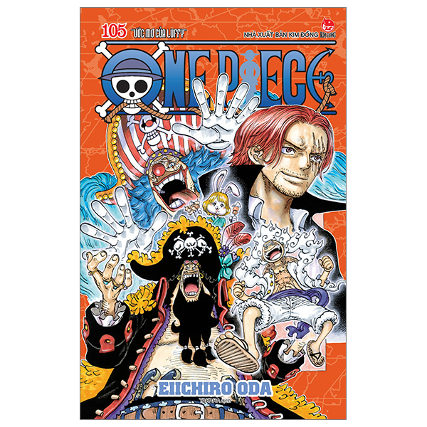 one piece - tập 105 - “ước mơ của luffy” - bản bìa gập