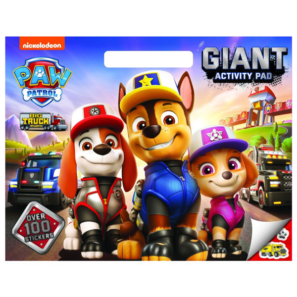 paw patrol - giant activity pad - big truck pups