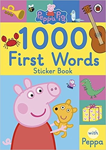 peppa pig: 1000 first words sticker book