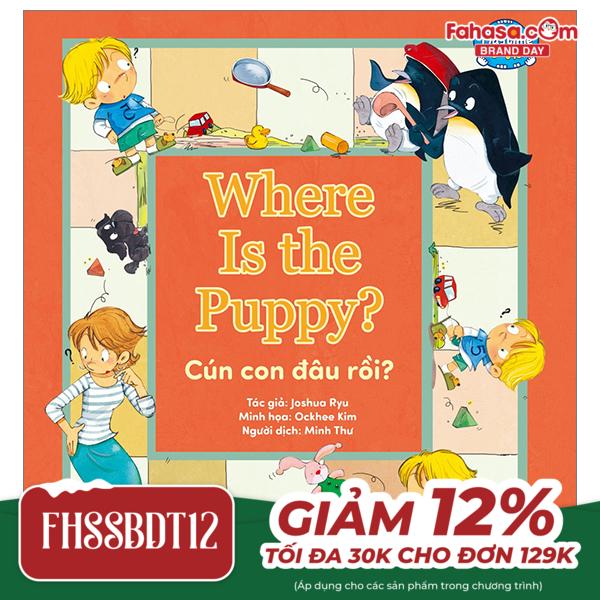 playtime in english - level 1 - where is the puppy? - cún con đâu rồi?