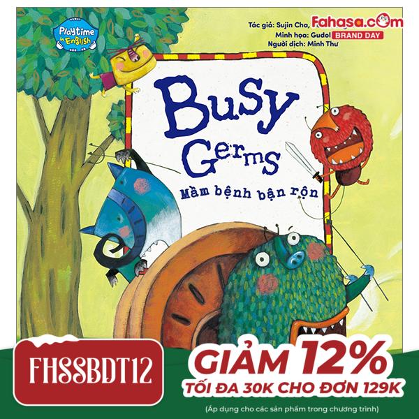 playtime in english - level 2 - busy germs - mầm bệnh bận rộn