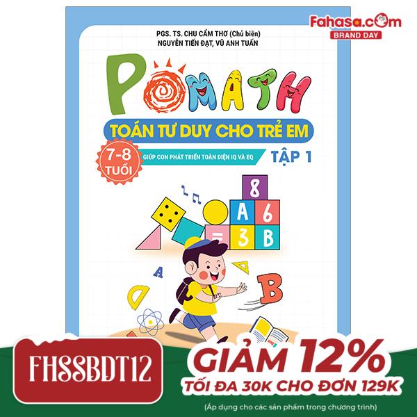 pomath - toán tư duy cho trẻ em - 7-8 tuổi - tập 1