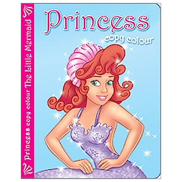 princess copy colour: little mermaid