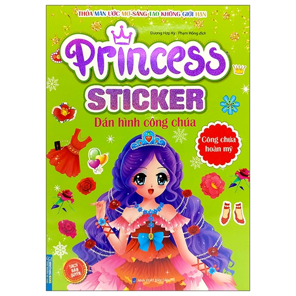 princess sticker - dán hình công chúa - công chúa hoàn mỹ