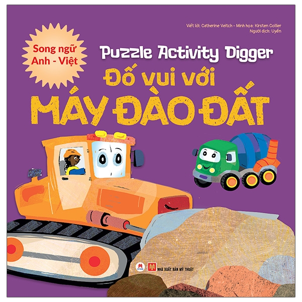 puzzle activity - digger: đố vui với máy đào đất (song ngữ anh - việt)