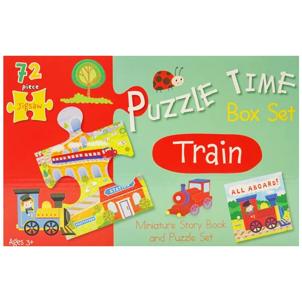 puzzle time box set: train