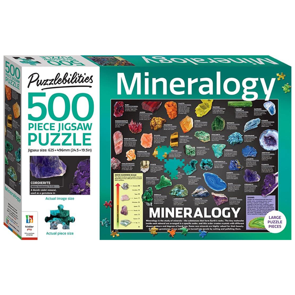 puzzlebilities mineralogy 500-piece jigsaw