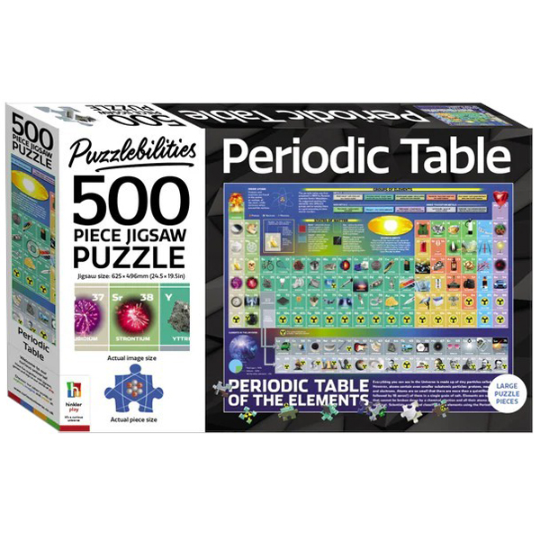 puzzlebilities periodic table 500-piece jigsaw