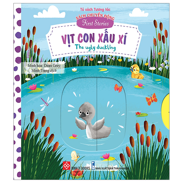 sách chuyển động - first stories - vịt con xấu xí - the ugly duckling - bìa cứng