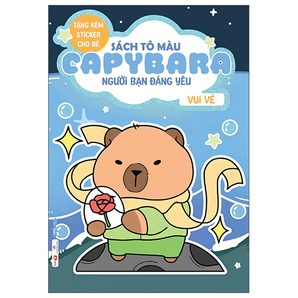 Sách Tô Màu Capybara - Người Bạn Đáng Yêu - Vui Vẻ