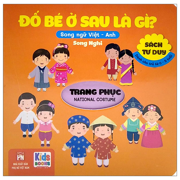 sách tư duy - đố bé ở sau là gì? - trang phục (song ngữ việt - anh)