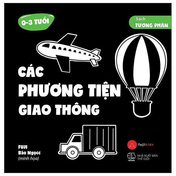 sách tương phản - các phương tiện giao thông (0-3 tuổi)