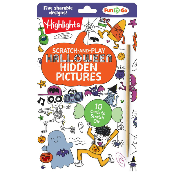 scratch-and-play halloween hidden pictures