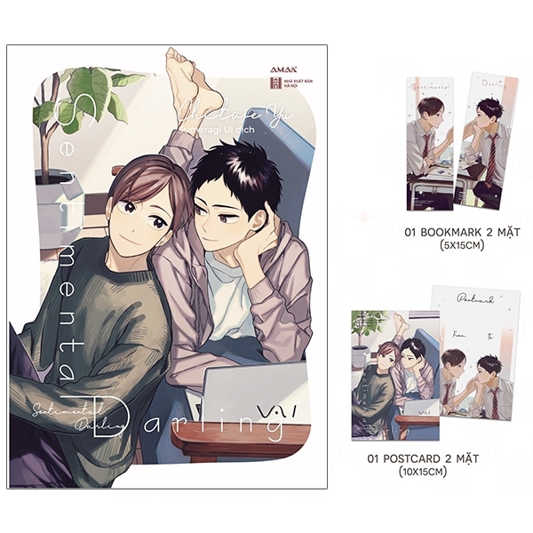 sentimental darling - tặng kèm bookmark + postcard ivory bồi đôi