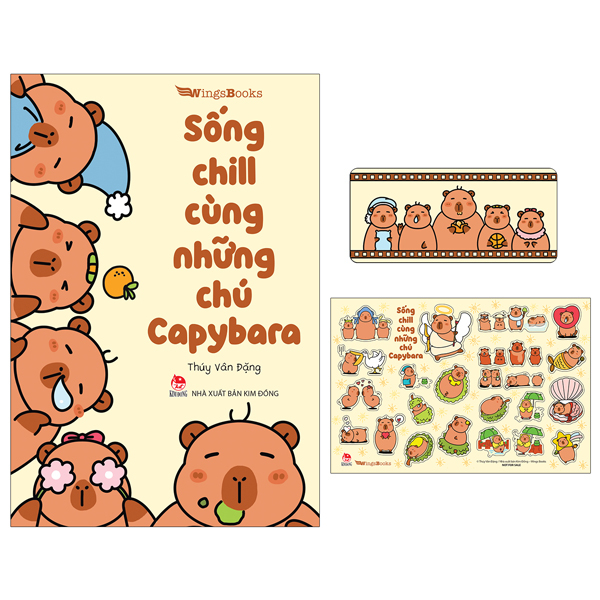 Sống Chill Cùng Những Chú Capybara - Tặng Kèm Bookmark + Sticker